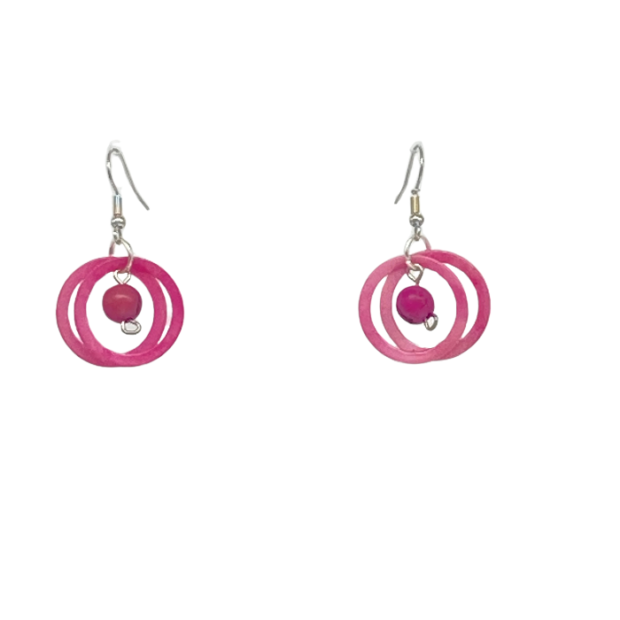 Style is two concentric circles surrounding a small acai berry. Comes in 13 different colors