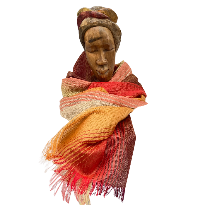 Autumn Colors striped scarf