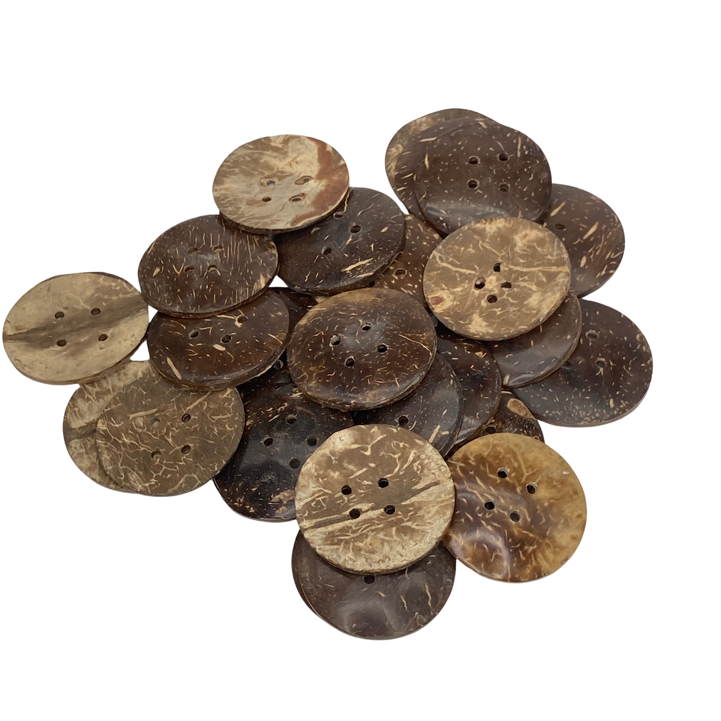Large Natural Unglazed Coconut Buttons