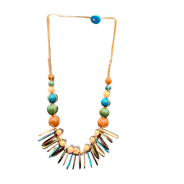 The "Misti" necklace is non-adjustable approximately 10" in length