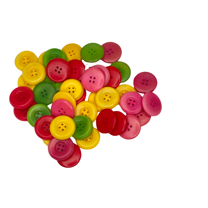 Group of jelly buttons assorted colors