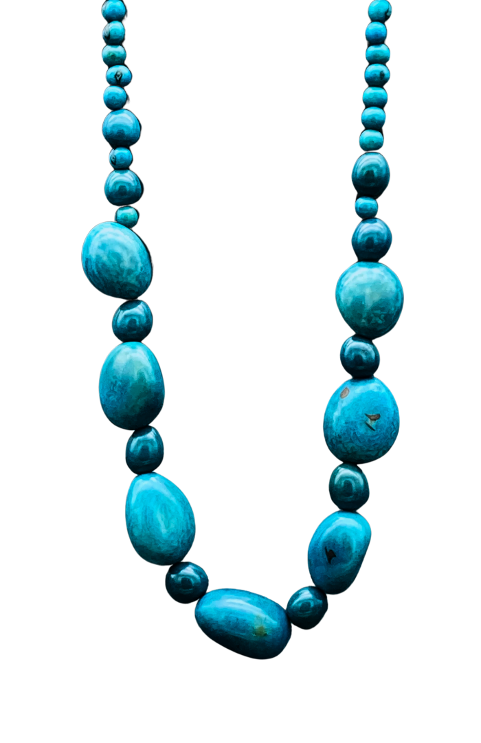 Georgeous, bold necklace made from whole tagua nuts