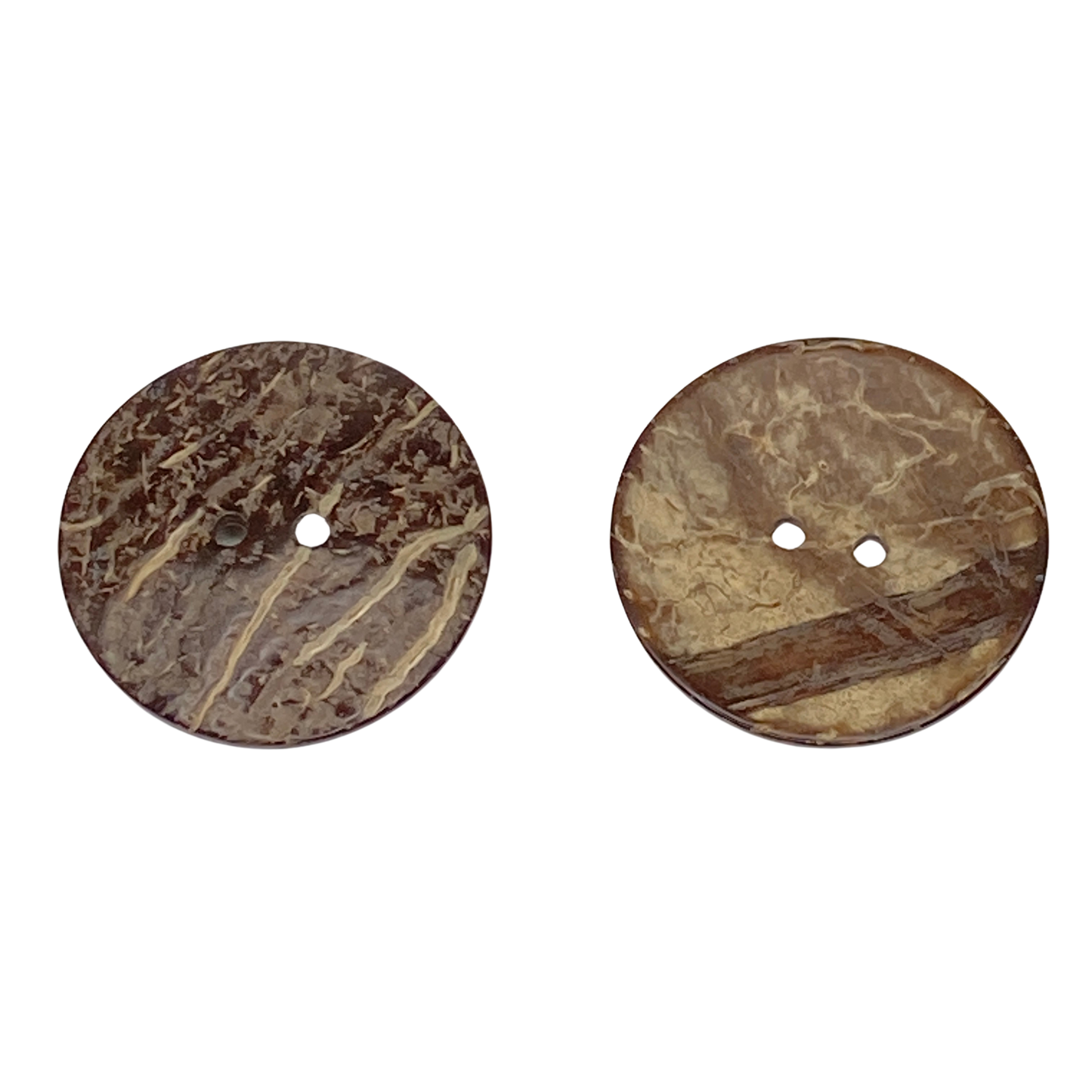Medium Glazed Natural Coconut Buttons