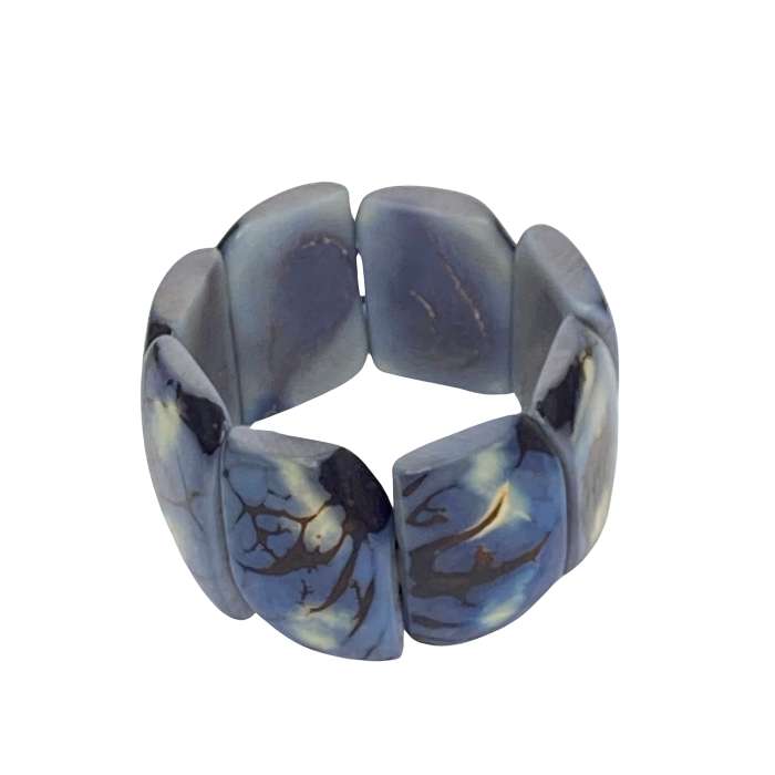 Light Blue Tagua Nut bracelet
